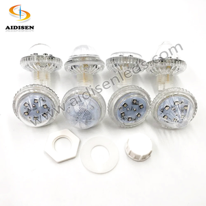 Feux de course automatiques extérieurs 24 RVB <span class=keywords><strong>Pixel</strong></span> 5050 LED IP66 bleu et blanc froid pour cabochon de champ de foire 40mm - Product Image 3