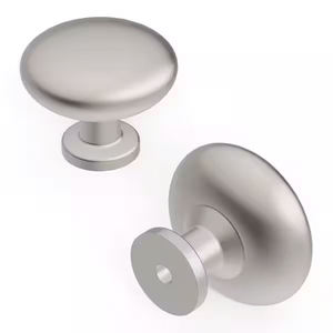 Solid Spherical <b>Brushed</b> Silver Aluminum Alloy Cabinet Drawer <b>Door</b> Handles in Modern Minimalist Style for Kitchen - Product Image 4