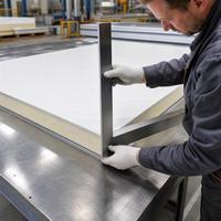 Panneau isolant en polyuréthane pour la construction de cloisons de chambres froides et des installations frigorifiques