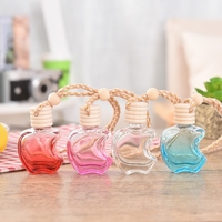 Bouteille De parfum en verre vide, désodorisant De voiture, flacon diffuseur De voiture étanche avec Clip
