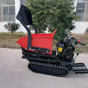 Venta al por mayor de fábrica: Mini excavadora volquete de hormigón, excavadora volquete sobre orugas, mini excavadora volquete autónoma a gasolina con transmisión hidrostática, tracción 4x2, volante a la izquierda. - Product Image 6