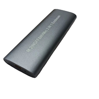Casing SSD M.2 2IN1 USB3.1 10Gbps Tipe-C, Enclosure NVMe SATA NGFF Cocok untuk Solid State Drive 2230-2280 M/B&M Key
