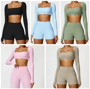 YUKE, venta al por mayor, superventas de 2024, conjuntos de Yoga, <span class=keywords><strong>mallas</strong></span> <span class=keywords><strong>para</strong></span> <span class=keywords><strong>mujer</strong></span>, correr al aire libre, <span class=keywords><strong>gimnasio</strong></span>, Fitness, ropa activa, conjuntos de entrenamiento <span class=keywords><strong>para</strong></span> <span class=keywords><strong>mujer</strong></span> - Product Image 2