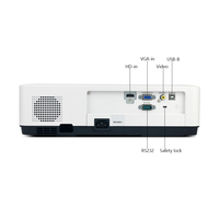 Meilleur vendeur BYINTEK K201 Grand projecteur 3LCD XGA 3500 lumens ANSI 4k Beamer Projecteur à longue portée pour l'étude en plein jour