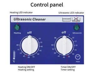 2.2L Rvs Ultrasone Trillingen Cleaner Machine Wassen Bad Voor Sieraden Prothese Onderdelen Bril Record Cleaner Ultrasone