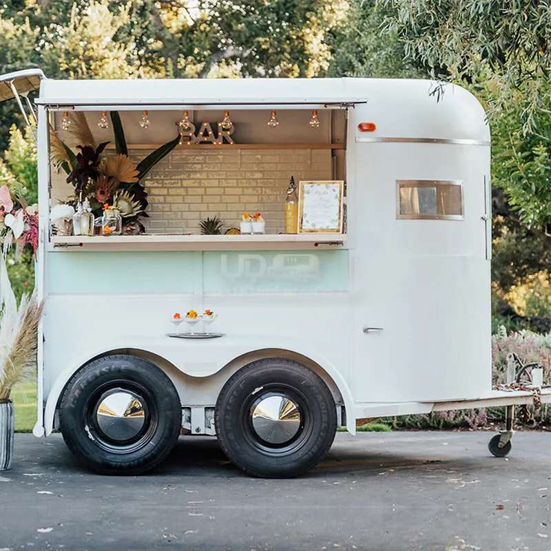 Popüler tasarım Taco dondurma barbekü tam donanımlı römork hızlı Mini gıda kamyonu Van gıda sepeti cep