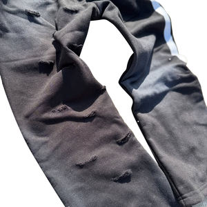 Pantalon de survêtement oversize, pantalon de survêtement ample à rayures, jambe droite, large, ample, pantalon de survêtement personnalisé, double taille, pantalon de survêtement évasé pour homme - Product Image 3