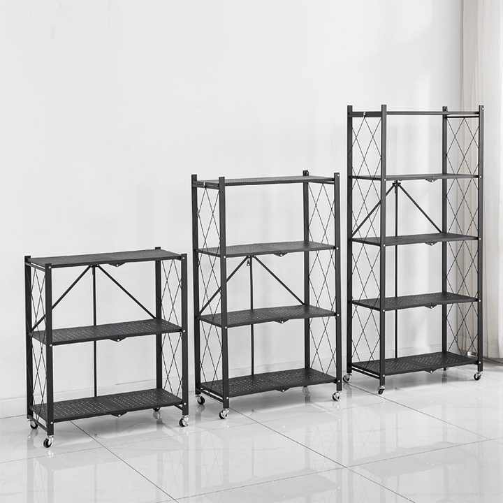 High Quality Storage Holders Racks Metal Mobile Folding Storage Rack ...