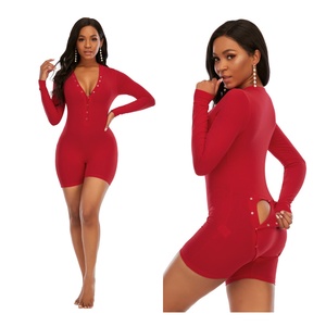 Custom logo <strong>Sexy</strong> Onesies <strong>Pajamas</strong> Adult Hoodie Butt <strong>Flap</strong> Onesie Night Sleepwear Long Sleeve One Piece <strong>Pajamas</strong> for Women Sleepwear - Product Image 3