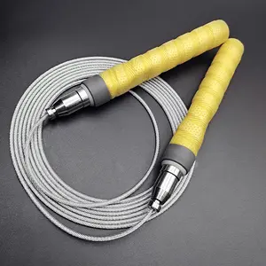 Self-locking Bearings 2.5mm 3 Meters Long Handle Steel PVC Speed Jump Rope