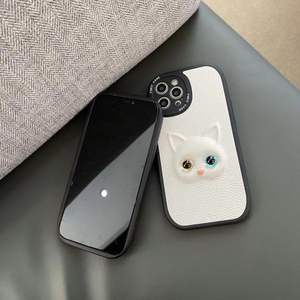 เคสโทรศัพท์แมว3D ลายการ์ตูนน่ารัก,เคสกันกระแทกสำหรับ Iphone XR X XS 11 12 13 Pro Max Girl - Product Image 2