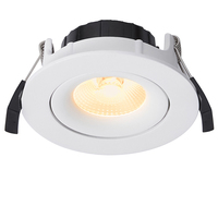 Spot encastré LED COB réglable sans scintillement en aluminium pour plafond, avec fonction de gradation, idéal pour l'Europe