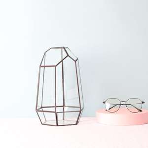 <span class=keywords><strong>Terrarium</strong></span> géométrique en verre extra large de 16 pouces, boîte pour reptiles, vase pour plantes succulentes - Product Image 3