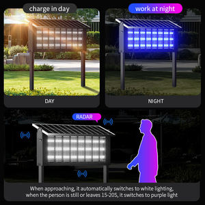 Lampe anti-moustiques solaire à haute efficacité pour l'extérieur, lumière UV pour la ferme, la cour, le patio, lampe LED anti-moustiques pour le <span class=keywords><strong>jardin</strong></span>, la cour - Product Image 5