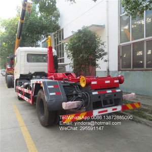 <span class=keywords><strong>Camion</strong></span> à ordures Dongfeng 6x4 10 roues <span class=keywords><strong>20m3</strong></span> 18m3 16m3 Bras hydraulique détachable Crochet de levage de conteneur 18 tonnes - Product Image 3