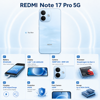 REDMI Note 17 Pro 5G Version Globale 2026 Nouveau Smartphone Original 8340mAh Version Débloquée Téléphone Android Xiaomi
