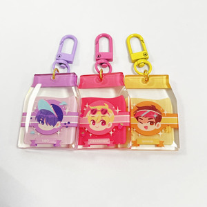 Quảng Cáo Acrylic <span class=keywords><strong>3D</strong></span> Keychain tùy chỉnh <span class=keywords><strong>3D</strong></span> foreground in ấn long lanh duy nhất Epoxy Acrylic quyến rũ - Product Image 4