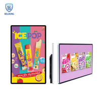 Pantalla LCD Pequeña para Publicidad, Señalización Digital de 24 Pulgadas con Soporte de Pared