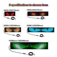 Panneau d'affichage LED transparent flexible 15W, écran autocollant LED étanche, dynamique, pour camions, voitures, et autres accessoires lumineux