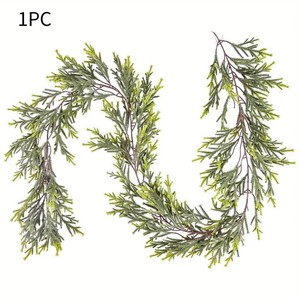 Guirnalda Navideña Artificial de Agujas de Pino de 6 pies, Fácil de Obtener, Verde, para Decoraciones de Hogar y Bodas - Product Image 3