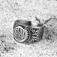 Bague griffe d'ours Viking en acier inoxydable Hip Hop nordique