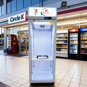 Refrigerador Vertical con Puerta de Vidrio para Bebidas de Tienda de Conveniencia, Sin Escarcha, Compresor, Enfriamiento Directo por Ventilador, Enfriador de Bebidas y <span class=keywords><strong>Cerveza</strong></span> - Product Image 6