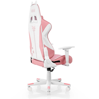 Mobilier de bureau Offre Spéciale chaise de jeu chat rose chaise d'ordinateur pour fille chaise de jeu ergonomique pour ordinateur de bureau de course avec coussin