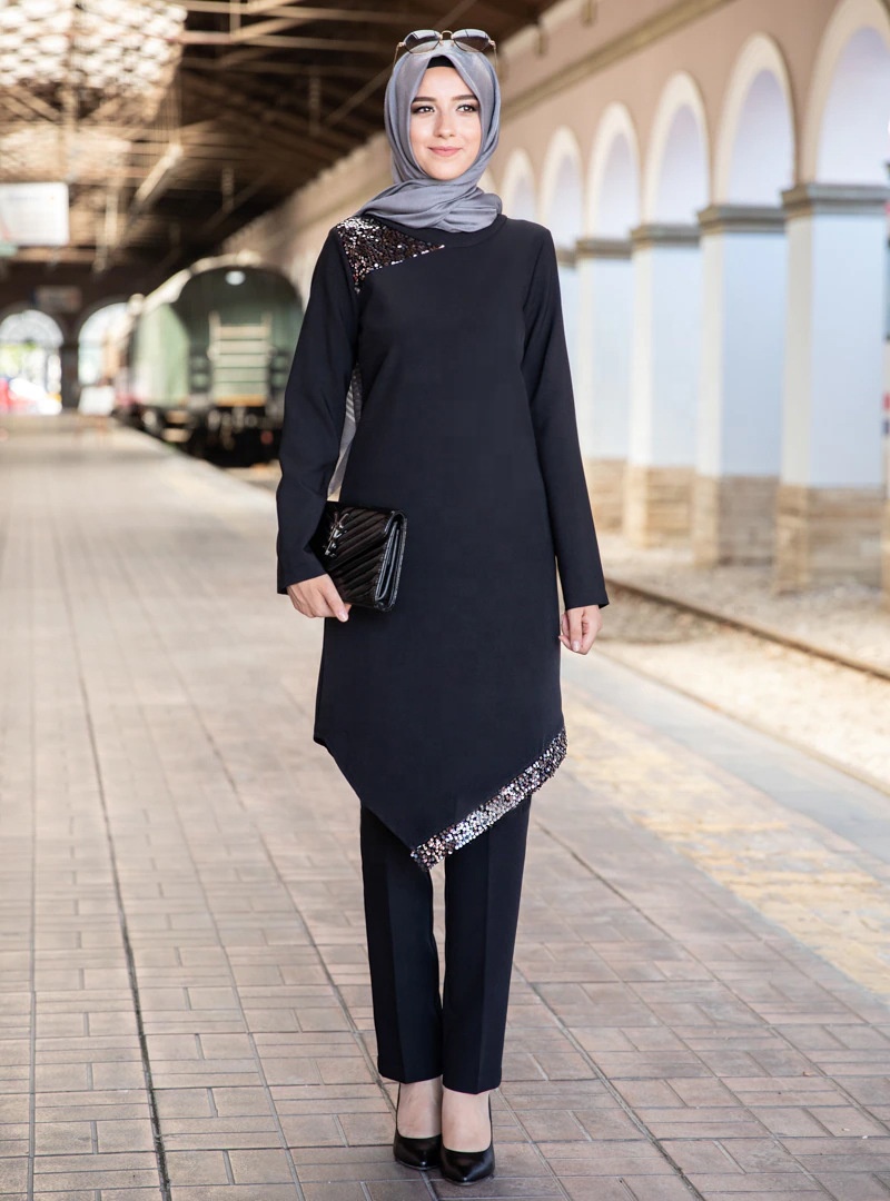 4XL Plus Size Arab Dubai Abaya Turkish Muslim Dress Set