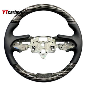 Volant en cuir imitation bois d'acajou style vintage personnalisé YTcarbon pour <span class=keywords><strong>CTS</strong></span> <span class=keywords><strong>CTS</strong></span>-<span class=keywords><strong>V</strong></span> 13+ - Accessoires intérieurs de voiture - Product Image 1