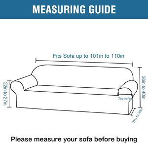 ผ้าคลุมโซฟาสำเร็จรูปแบบยืดได้ รุ่นโมเดิร์น สำหรับโซฟา 2 3 4 ที่นั่ง ผ้าสแปนเด็กซ์ ยืดหยุ่น ชุด 3 ชิ้น - Product Image 2