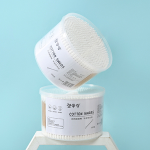 Fábrica 500 Piezas Personalizadas con Logotipo, Bastoncillos de Algodón de Doble Punta, Palitos de Bambú de Alta Calidad para Limpieza de Oídos y Herramienta de Maquillaje - Product Image 3
