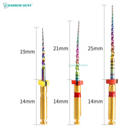 Limas Rotatorias NiTi Rainbow Eléctricas Activadas por Calor para Conductos Radiculares Curvos - Herramientas Dentales de Alta Flexibilidad