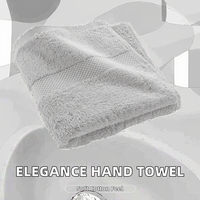 Serviette de toilette Douceur D'Intérieur Élégance (50x90cm) Perle 100% Coton Uni Couleur Unie