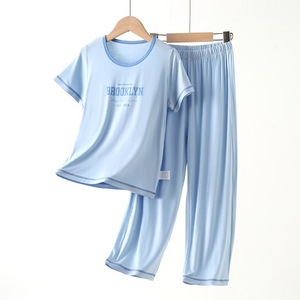 <span class=keywords><strong>Pigiama</strong></span> per Ragazzi in Morbido <span class=keywords><strong>Cotone</strong></span> Traspirante Tinta Unita con Stampe Animalier Personalizzabili per Primavera/Autunno - Product Image 2