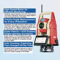 Estación Total KTS-591R10 de 0.5"/1", Robot de Topografía Inteligente para Topografía de Ingeniería, Monitoreo de Deformaciones en Tránsito Ferroviario