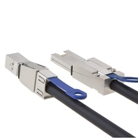 Kabel SFF-8644 ke SFF-8088 Mini SAS HD Eksternal 12Gbps 0.8M untuk Penyimpanan RAID Server