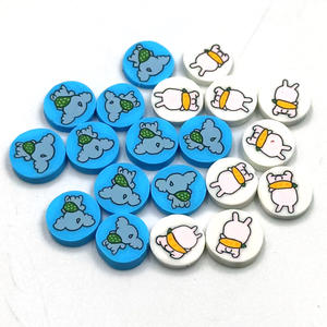 Rebanadas de arcilla polimérica de animales de dibujos animados suaves, accesorios para el cabello DIY y pinzas para el cabello para niños, Serie de Vista trasera de estilo amoroso - Product Image 4