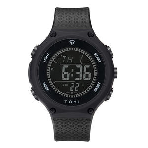 Jam Tangan Elektronik Premium TOMI T223 Grosir Casing Plastik Tali PU Tahan Air Desain Sederhana Jam Tangan Sport Pria Modis - Product Image 3