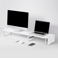 Nouveau produit double moniteur support Riser PC support pour 2 moniteurs ordinateur moniteur support riser avec USB-C
