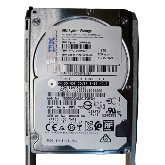 LEN*OVO 01NN120 Storage V3700 V2 1.8TB 2.5in 10000rpm Sas 12g HDD Hard Drives Server Hard Drives Hard Disk