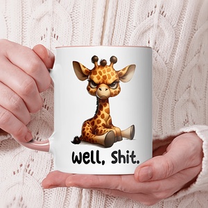 Vente chaude Diytree Girafe <span class=keywords><strong>Humour</strong></span> <span class=keywords><strong>Tasse</strong></span> Magique En Céramique Blanc Isolé <span class=keywords><strong>Tasse</strong></span> À Café Réutilisable pour Hommes et Femmes - Product Image 5