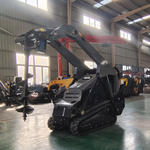 Free Shipping Ce Epa Home Garden Crawler 360 480 International <b>Mini</b> Small Skid Steer With Spiral <b>Drill</b> SH-380 Skid Steer Loader - Product Image 4