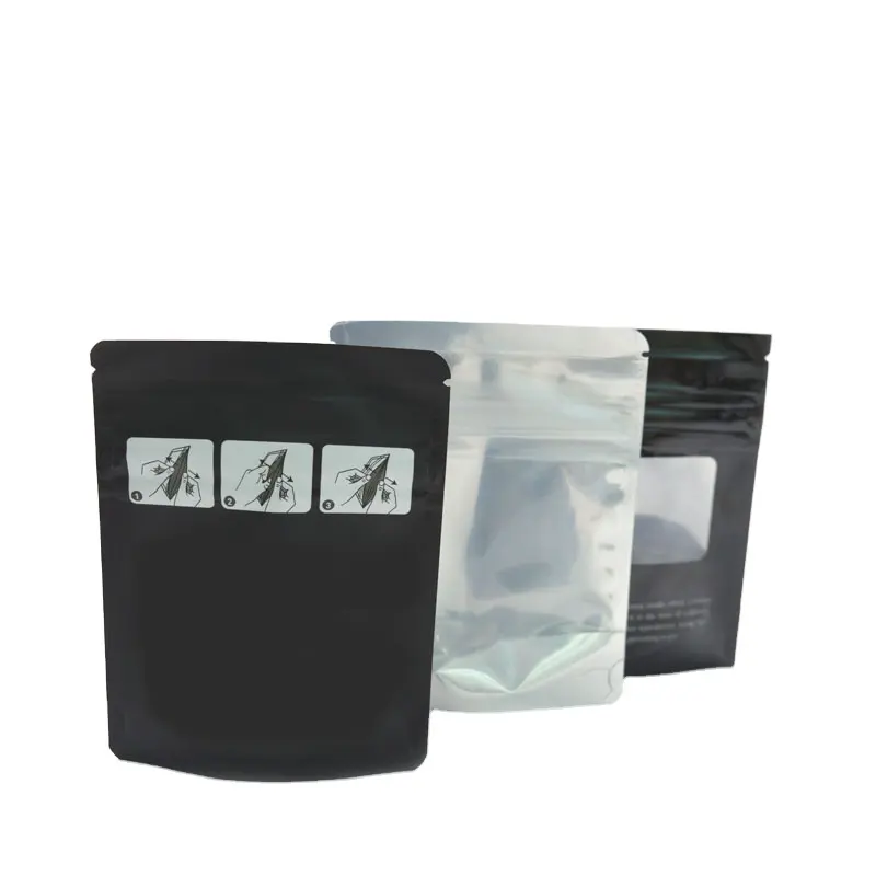 Custom Ziplock Bag Plastic Child Resistant Jungle Boy Aluminum Mylar Mylar Bag Medical Packs