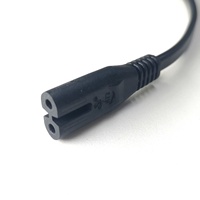 Câble d'extension d'alimentation 7A /125v IEC C8 vers prise secteur IEC C7 « figure 8 » pour moniteur