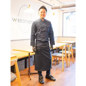 Chinese wholesale denim coat man luxury clothes cook uniforms chef