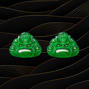 Giá Bán Buôn Đồ trang sức mỹ màu xanh lá cây ngọc bích đá phật tự nhiên Maya jasper đá quý Mặt dây chuyền - Product Image 1