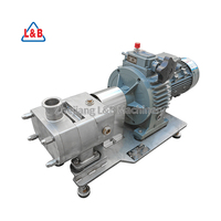 Type pompe lobulaire sanitaire d'acier inoxydable de lobe rotatoire de catégorie comestible