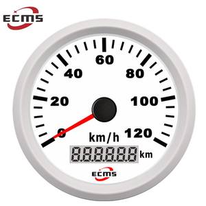 Velocímetro GPS ECMS con Esfera Negra y Bisel Dorado de 85 mm, 0-120 km/h, Medidor <span class=keywords><strong>Defi</strong></span> - Product Image 6