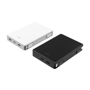 พาวเวอร์แบงค์ขนาด 5000mAh ดีไซน์บางเฉียบ พร้อมสายชาร์จในตัว ความบางพิเศษเพียง 15 มม. ชาร์จไฟแบบพกพา - Product Image 1