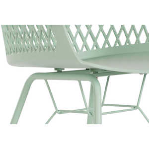 Chaise en métal PP 57x57x80:5 Vert - Product Image 2